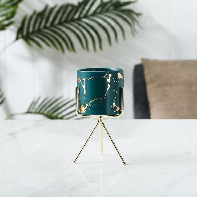 Bacci Home – Marble Planter with Stand