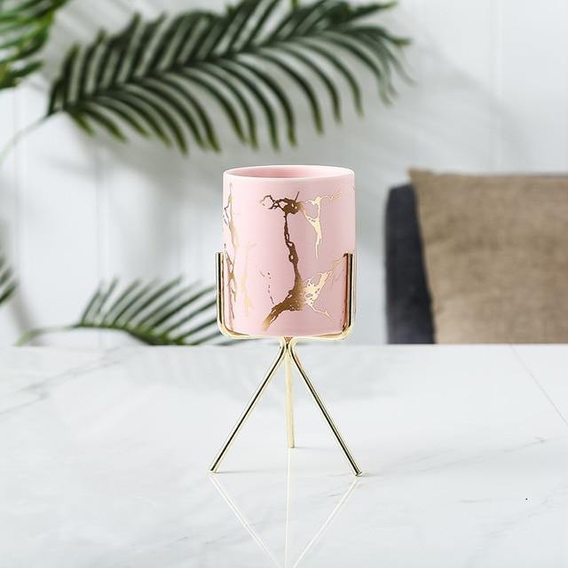 Bacci Home – Marble Planter with Stand