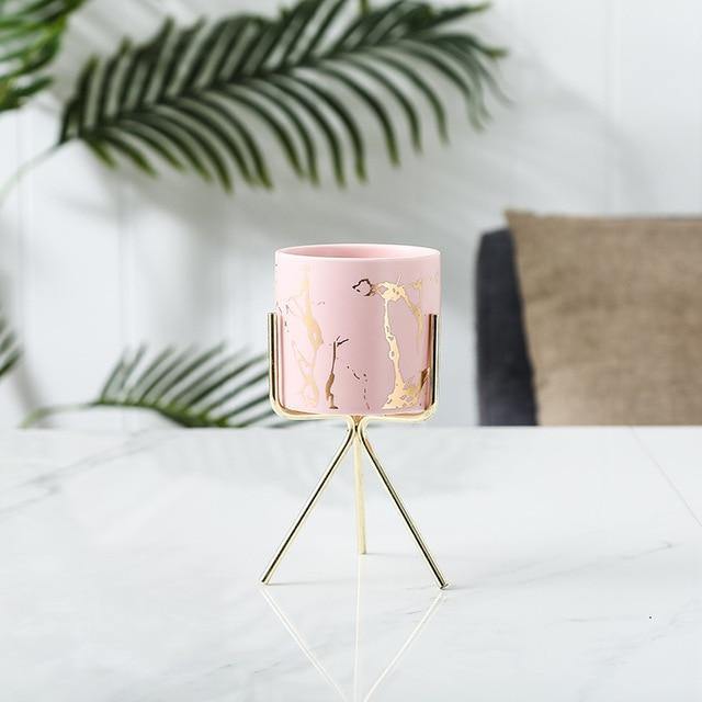 Bacci Home – Marble Planter with Stand