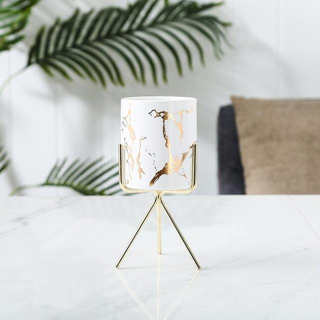 Bacci Home – Marble Planter with Stand