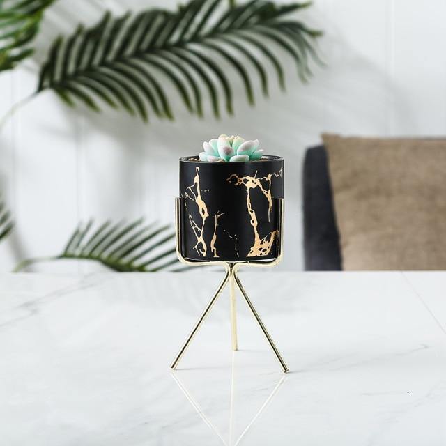 Bacci Home – Marble Planter with Stand