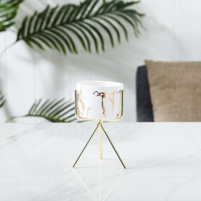 Bacci Home – Marble Planter with Stand
