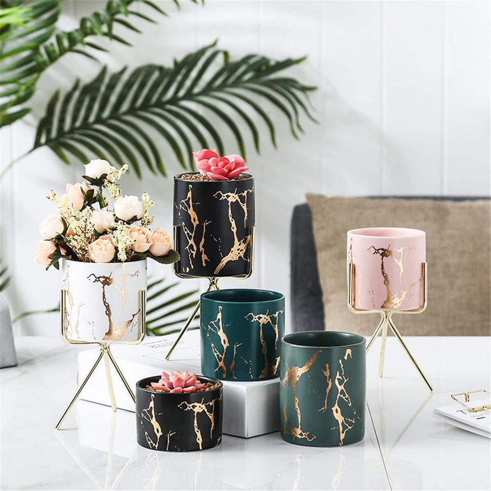Bacci Home – Marble Planter with Stand