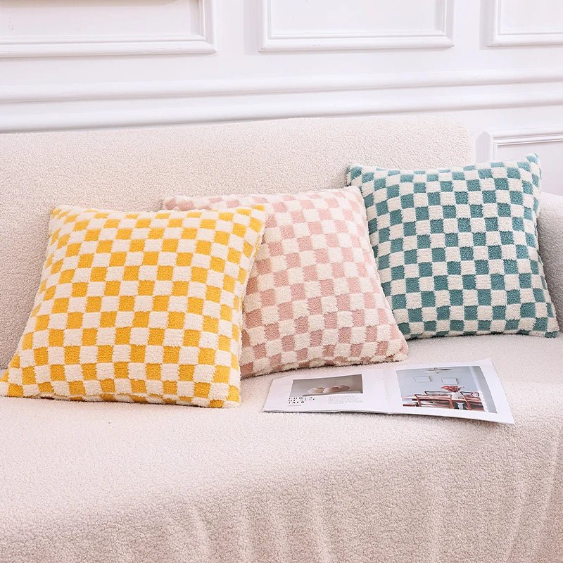Bacci Home – Checked Cushion Cover in Multi-Color