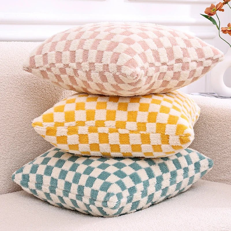 Bacci Home – Checked Cushion Cover in Multi-Color