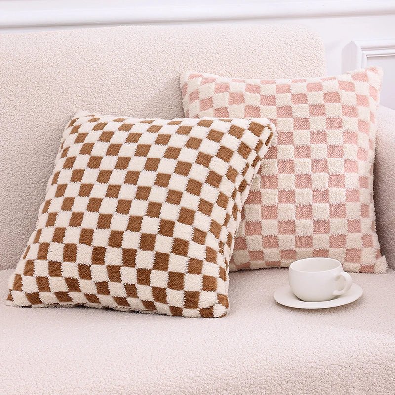 Bacci Home – Checked Cushion Cover in Multi-Color