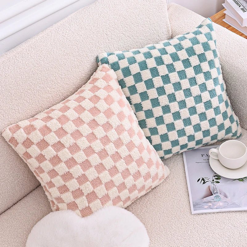Bacci Home – Checked Cushion Cover in Multi-Color