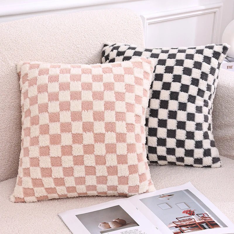 Bacci Home – Checked Cushion Cover in Multi-Color