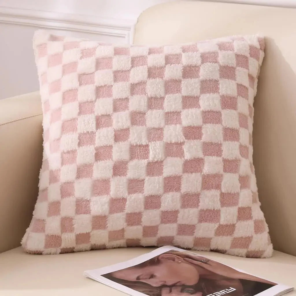 Bacci Home – Checked Cushion Cover in Multi-Color