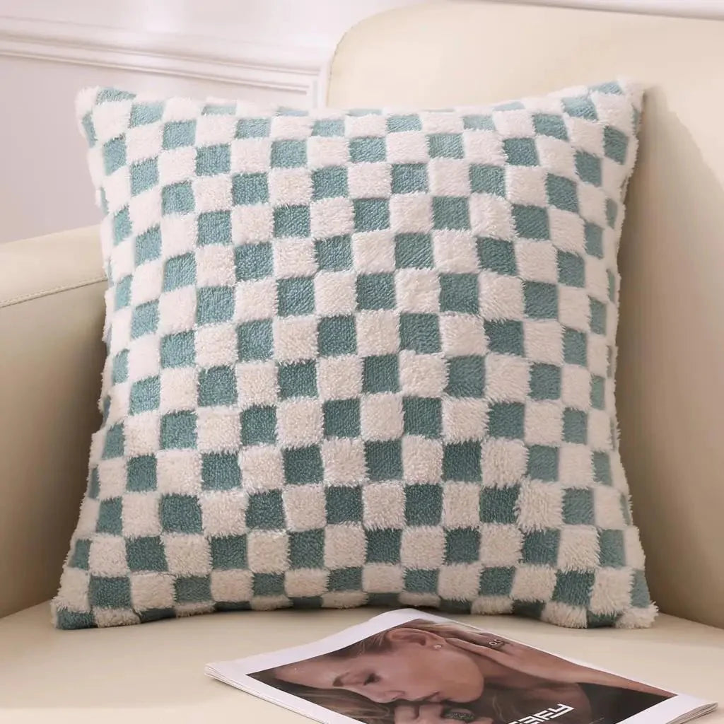 Bacci Home – Checked Cushion Cover in Multi-Color