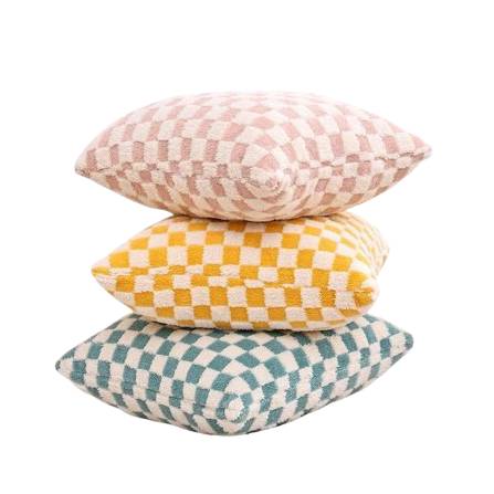 Bacci Home – Checked Cushion Cover in Multi-Color