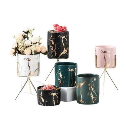 Bacci Home – Marble Planter with Stand
