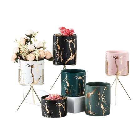 Bacci Home – Marble Planter with Stand