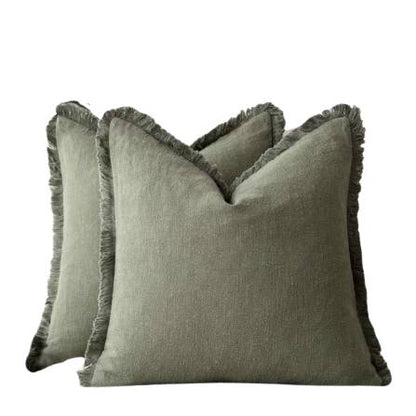 Bacci Home – Ruffle Covers in Cotton Linen