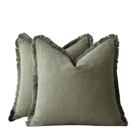 Bacci Home – Ruffle Covers in Cotton Linen