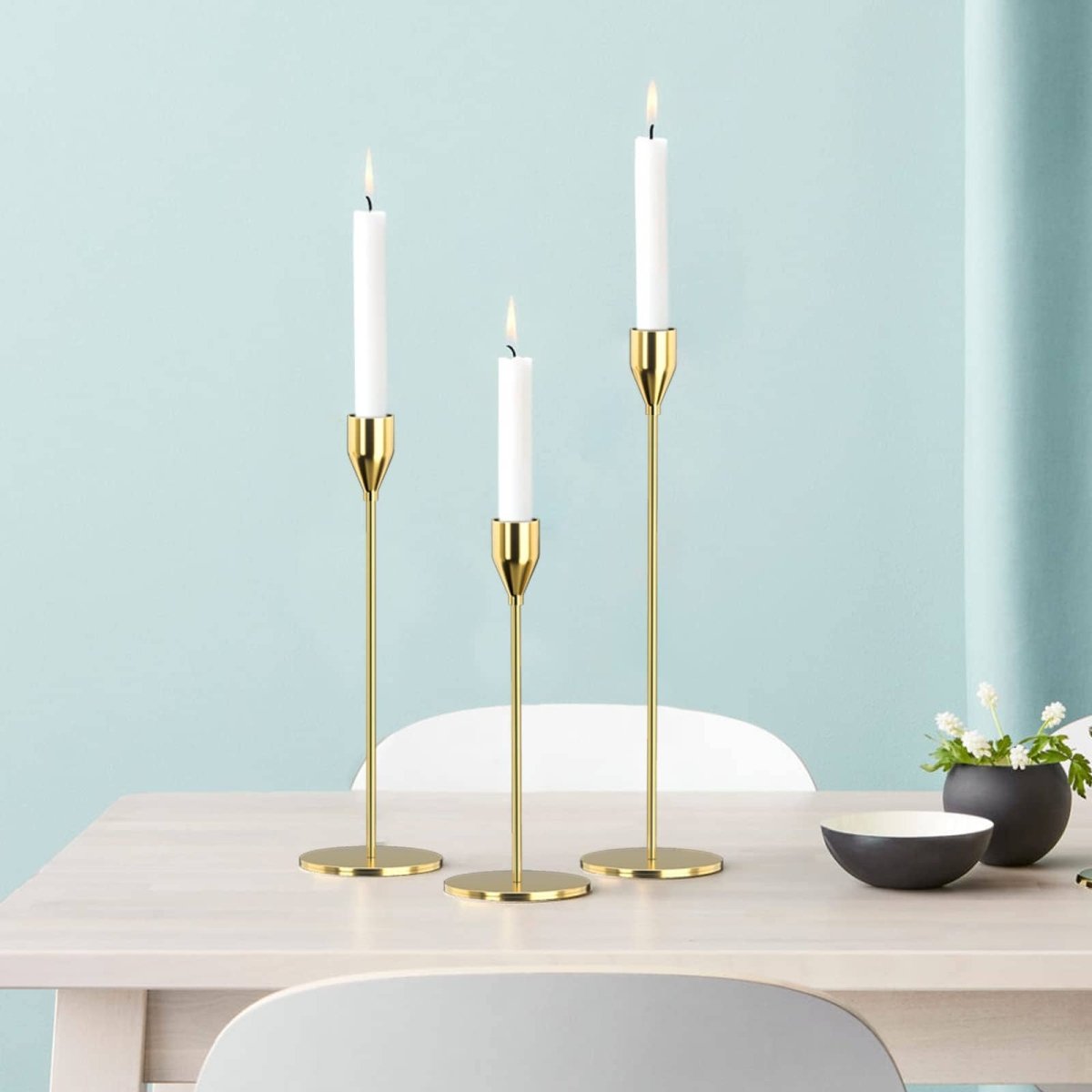 Bacci Home – 3-Piece Candle Holder Set