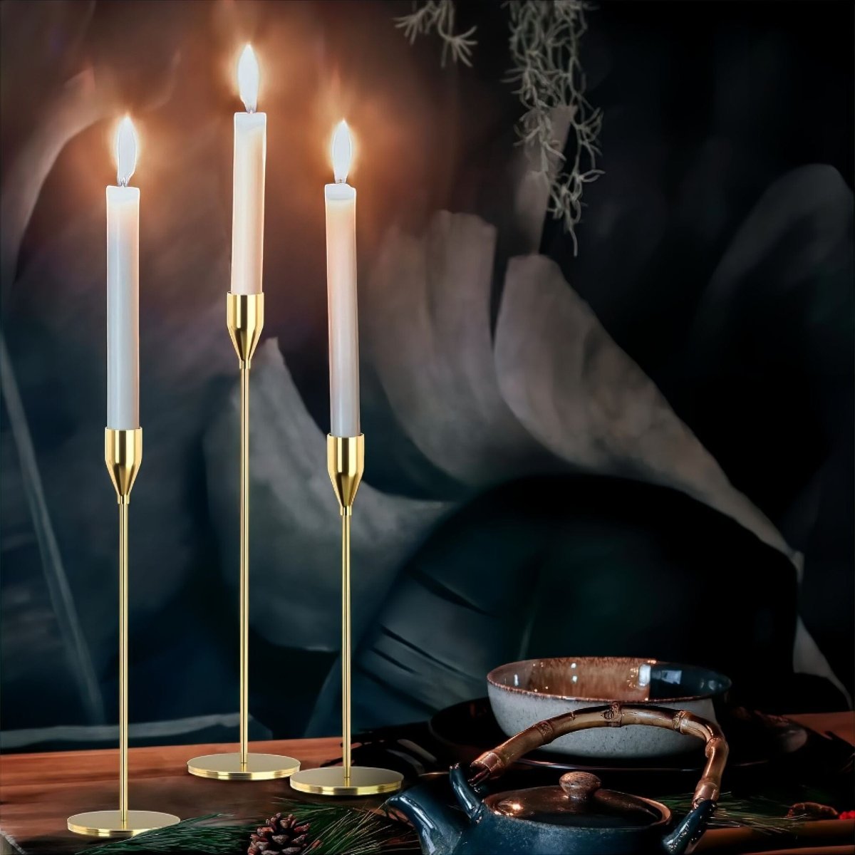 Bacci Home – 3-Piece Candle Holder Set