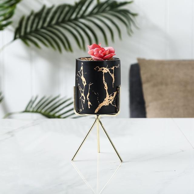 Bacci Home – Marble Planter with Stand