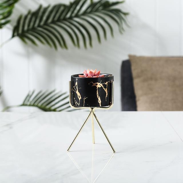 Bacci Home – Marble Planter with Stand