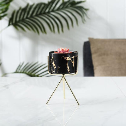 Bacci Home – Marble Planter with Stand
