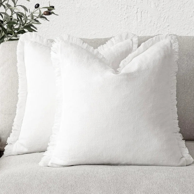 Bacci Home – Ruffle Covers in Cotton Linen