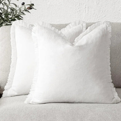 Bacci Home – Ruffle Covers in Cotton Linen
