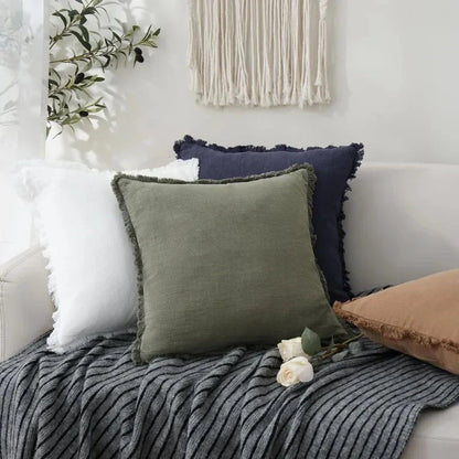 Bacci Home – Ruffle Covers in Cotton Linen