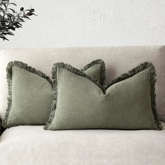 Bacci Home – Ruffle Covers in Cotton Linen