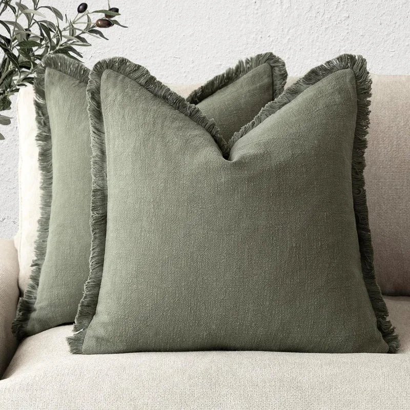 Bacci Home – Ruffle Covers in Cotton Linen