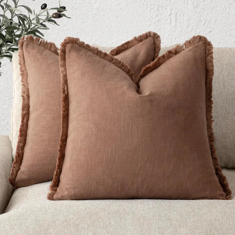 Bacci Home – Ruffle Covers in Cotton Linen