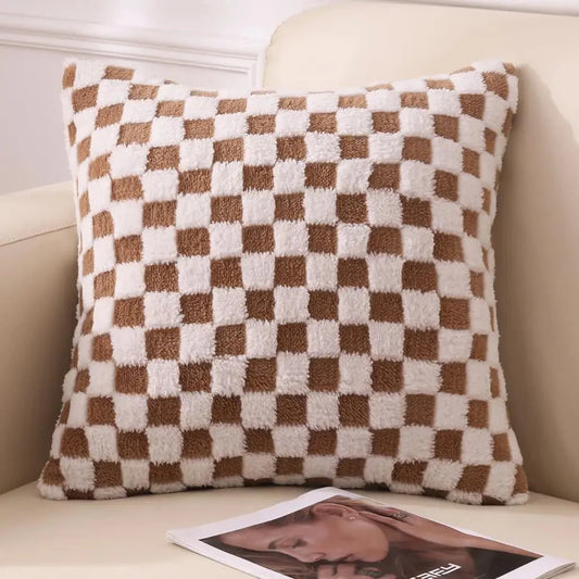 Bacci Home – Checked Cushion Cover in Multi-Color